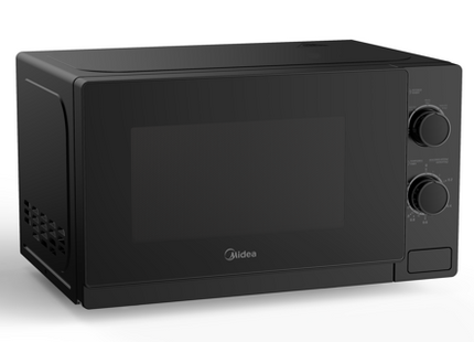 Microondas Midea 0.7 Pies Cúbicos MMDP07S2BM | 700W | Control Mecánico | Temporizador 35 min | Negro