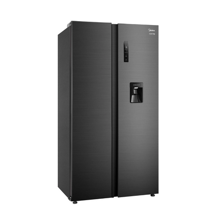 Refrigerador Side by Side Midea MDRS710FGM28W | 20PC | 555L | Inverter Quattro | Jazz Black | WiFi