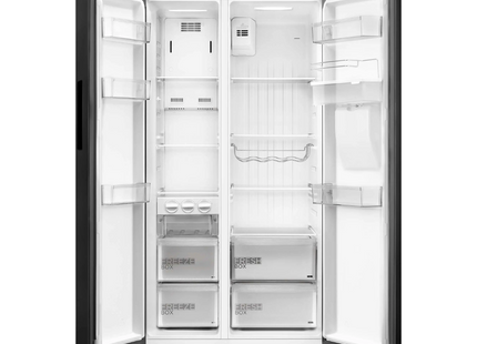 Refrigerador Side by Side Midea MDRS710FGM28W | 20PC | 555L | Inverter Quattro | Jazz Black | WiFi