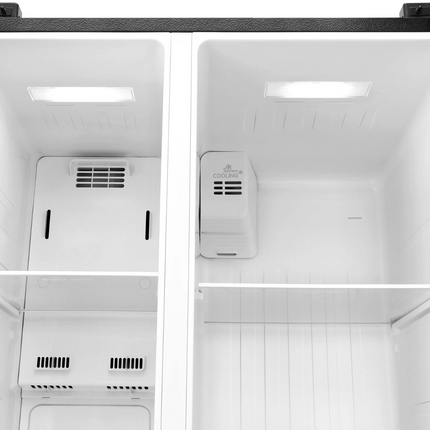 Refrigerador Side by Side Midea MDRS710FGM28W | 20PC | 555L | Inverter Quattro | Jazz Black | WiFi