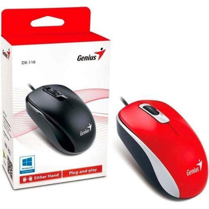 Mouse Genius RS2 DX-110 | Alámbrico | USB | 1000 DPI | Ambidiestro