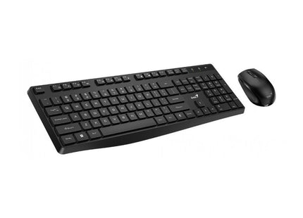 Teclado Genius KM-8206S distribución española con teclas ergonómicas vista superior detallada