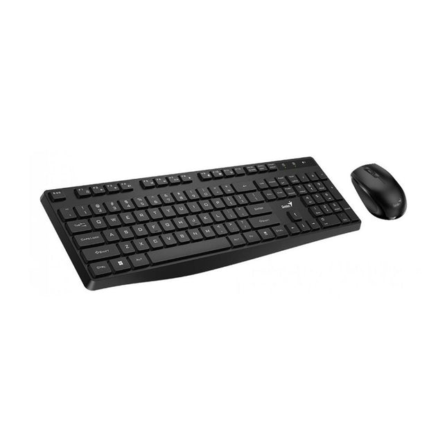 Teclado Genius KM-8206S distribución española con teclas ergonómicas vista superior detallada