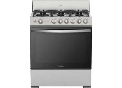 Midea Cocina de Gas 30" 6 Quemadores Plateada, MGS30FS1BIABGF-CA