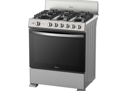 Midea Cocina de Gas 30" 6 Quemadores Plateada, MGS30FS1BIABGF-CA