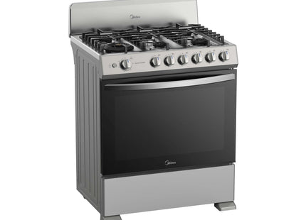 Midea Cocina de Gas 30" 6 Quemadores Plateada, MGS30FS1BIABGF-CA