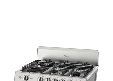 Midea Cocina de Gas 30" 6 Quemadores Plateada, MGS30FS1BIABGF-CA