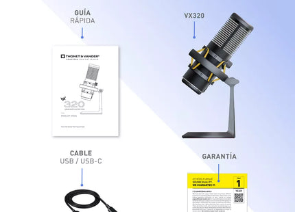 Micrófono RGB Thonet & Vander VX320 USB