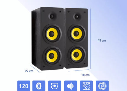 Parlantes Thonet & Vander HOCH™ Gen2 | 120W RMS | Bluetooth 5.3 | RCA | 5.25” Woofers