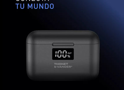 Audífonos In-Ear Bohne Topp vista superior con controles táctiles visibles