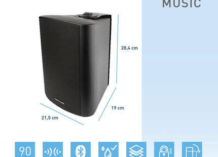 Parlantes para Exteriores Thonet & Vander Fleck 9| Sistema 2.0 | 90W RMS | Conectividad Bluetooth 5.0 y TWS