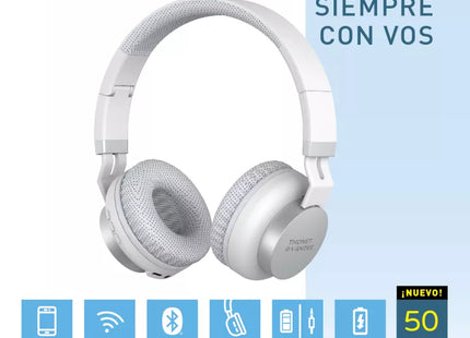 Audífonos Thonet & Vander Dauer blancos con cable auxiliar 3.5mm incluido