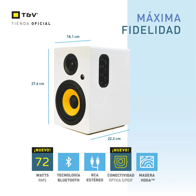 Parlante Thonet & Vander Kürbis™ Cinema Edition | Bluetooth 5.0 | RCA | 5.25” Woofer