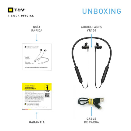 Audífono Thonet & Vander VR100 | Inalámbrico | Bluetooth | Micrófono Integrado