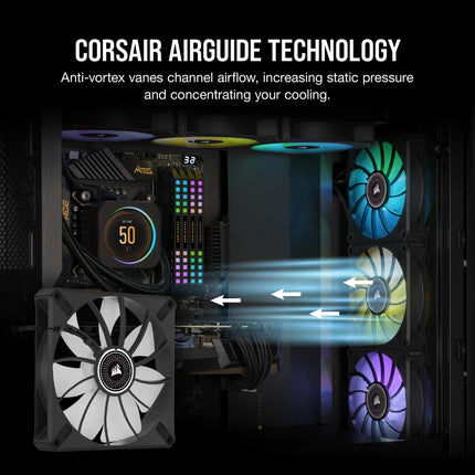 Abanico Corsair ML140 LED Kit 2 Black Elite | 140mm | RGB | CO-9050115-WW