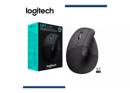 Mouse Logitech Lift Vertical Ergonomic | Inalámbrico | Bluetooth + Receptor | Para Zurdos
