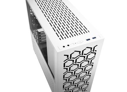 Case Sharkoon MS-Y1000 WH MATX | Media Torre | Blanco | Panel Lateral de Vidrio Templado