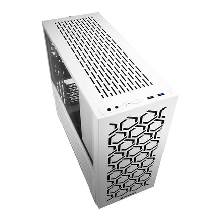 Case Sharkoon MS-Y1000 WH MATX | Media Torre | Blanco | Panel Lateral de Vidrio Templado