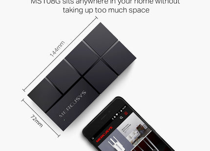 Mercusys MS108G Switch Gigabit de Escritorio de 8 Puertos 10/100/1000 Mbps