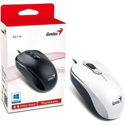 Mouse Genius RS2 DX-110 | Alámbrico | USB | Sensor Óptico 1000 DPI | Ambidiestro