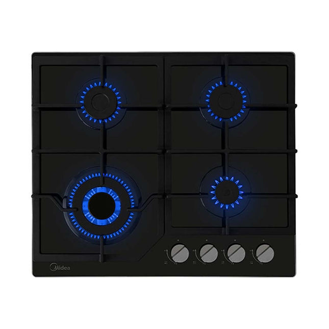 Estufa Empotrable a Gas Midea MTGB24R3402GG | 24" | 4 Quemadores
