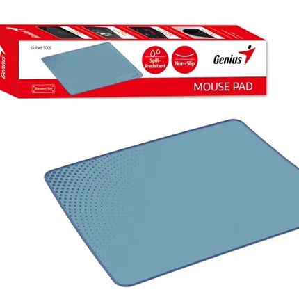Mouse Pad Genius RS2 G-Pad 230S | Azul y Gris | Base Antideslizante | Diseño Ergonómico