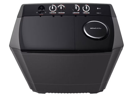 LG Lavadora Semiautomática 18 kg Negro, WP18MAR