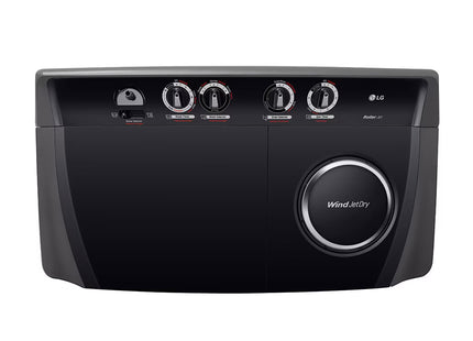 LG Lavadora Semiautomática 18 kg Negro, WP18MAR