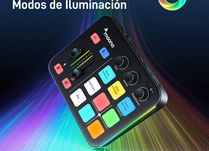 Interfaz de Audio Maono G1 NEO | USB-C | XLR | Phantom 48V | Bluetooth 5.0 | RGB
