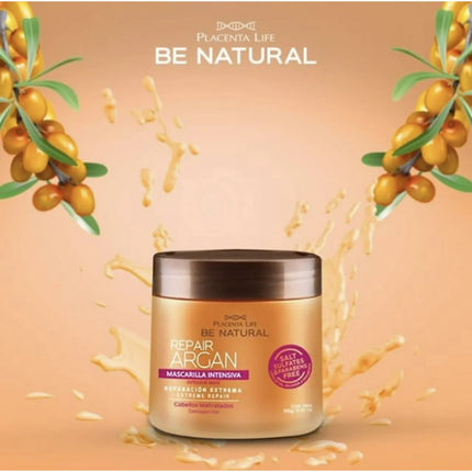 Mascarilla Reparadora Argán 350 g | Placenta Life | Repara, alisa y da brillo con aceite de argán puro