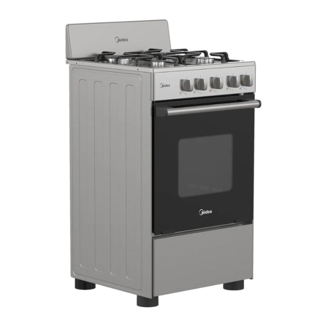 Cocina a Gas Midea MGS20F0BKAGG-CA | 20" | 4 quemadores | Horno 55L