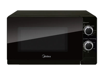 Microondas Midea 0.7 Pies Cúbicos MMDP07S2BM | 700W | Control Mecánico | Temporizador 35 min | Negro