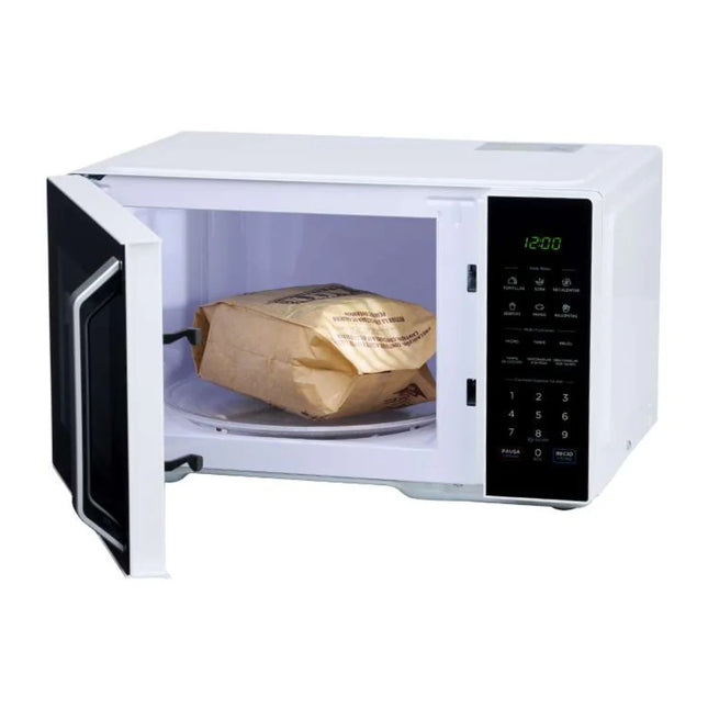 Microondas Midea MMDX11S2BW‑CA | 1.1 p³ | 1500 W | Puerta espejo negra | 10 Niveles | Grill