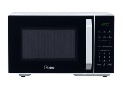 Microondas Midea MMDX11S2BW‑CA | 1.1 p³ | 1500 W | Puerta espejo negra | 10 Niveles | Grill