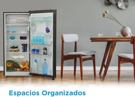 Frigobar Midea MRD190CCDLSW | 7 Pies | Low Frost | Dispensador 2.5L | Cristal Templado | Negro