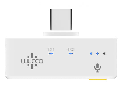 Luucco Micrófono Inalámbrico USB-C Blanco, MiniPods-K1