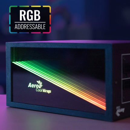 Fuente de Poder AeroCool Mirage Gold 850W Fully Modular | Placa Base RGB | Negro
