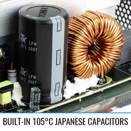 Fuente de Poder AeroCool Mirage Gold 850W Fully Modular | Placa Base RGB | Negro