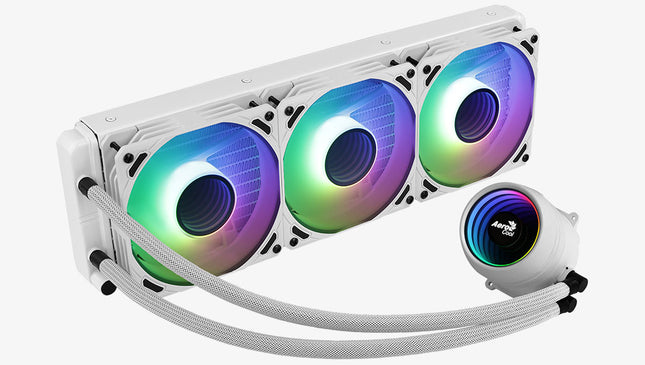 Enfriamiento Líquido AeroCool Mirage L360 White ARGB | 360mm | Iluminación ARGB