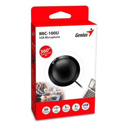 Micrófono de Conferencia Genius MIC-100U | USB | Omnidireccional | 2m Cable