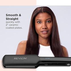 Alisadora Cerámica Revlon 2” | Para alisar y controlar cabellos gruesos o largos con facilidad