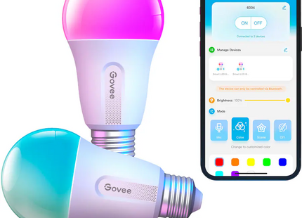 2 Pack Bombillas LED Inteligentes A19 Govee, H6004