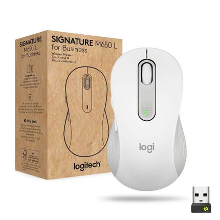 Mouse Logitech Signature M650 | Inalámbrico | Bluetooth + Receptor USB | 2000 DPI