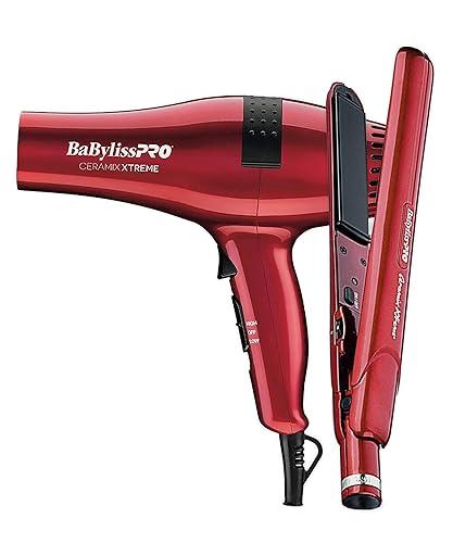 Pack BaByliss Ceramix Xtreme | Plancha 1” + Secadora 2000W | Placas Cerámicas | Tecnología Iónica | Profesional