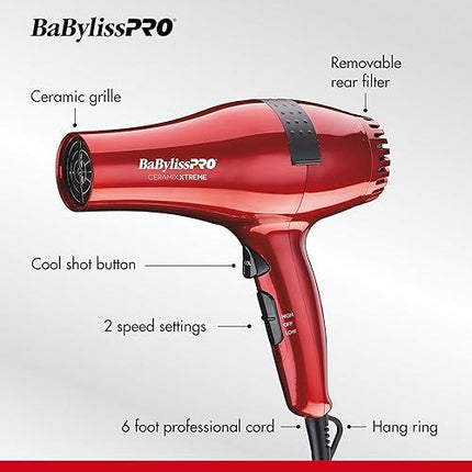 Pack BaByliss Ceramix Xtreme | Plancha 1” + Secadora 2000W | Placas Cerámicas | Tecnología Iónica | Profesional