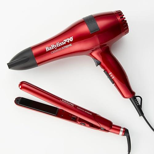 Pack BaByliss Ceramix Xtreme | Plancha 1” + Secadora 2000W | Placas Cerámicas | Tecnología Iónica | Profesional