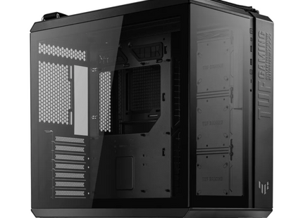 Case Gaming ASUS TUF GT502 vista frontal con panel de vidrio templado
