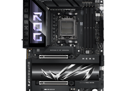 Tarjeta Madre ASUS ROG CROSSHAIR X870E HERO | AM5 | DDR5 | ATX | PCIe 5.0 | Wi-Fi 6E | 10Gb Ethernet | Aura Sync RGB
