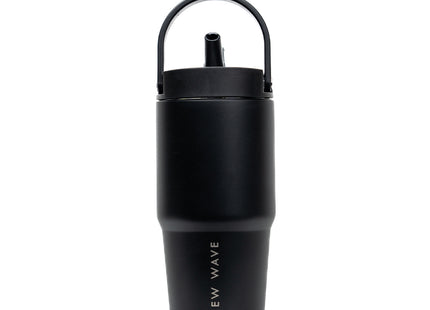 Vaso térmico New Wave 600ml con tapa hermética y pajilla, ideal para viaje