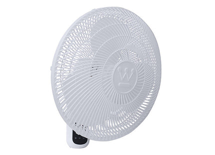 Westinghouse 72704 Ventilador de Pared 16" 70 W con Control Remoto, Temporizador y 3 Velocidades
